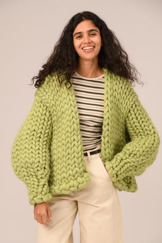 Moss Colossal Knit Cardigan