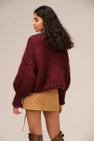 Ériu Bow Chunky Knit Sweater