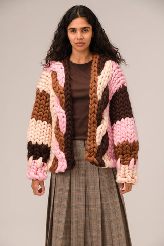 Neve Cable Colossal Knit Cardigan