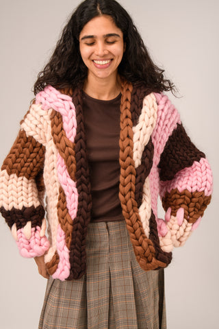Neve Cable Colossal Knit Cardigan
