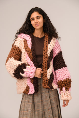 Neve Cable Colossal Knit Cardigan