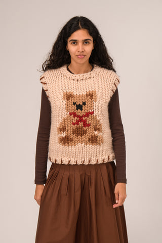 Teddy Bear Chunky Knit Vest