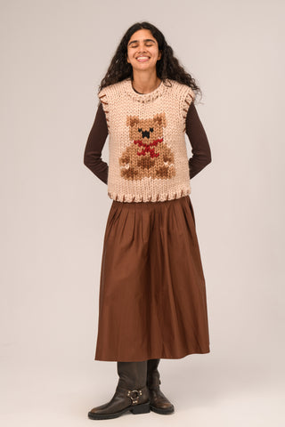 Teddy Bear Chunky Knit Vest