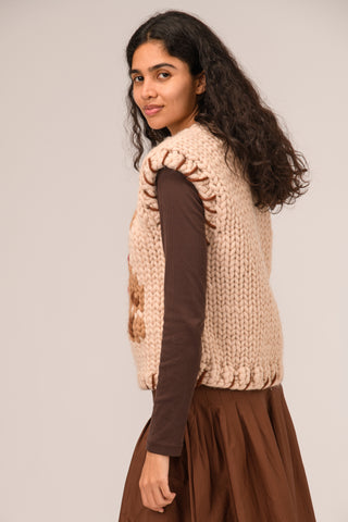 Teddy Bear Chunky Knit Vest