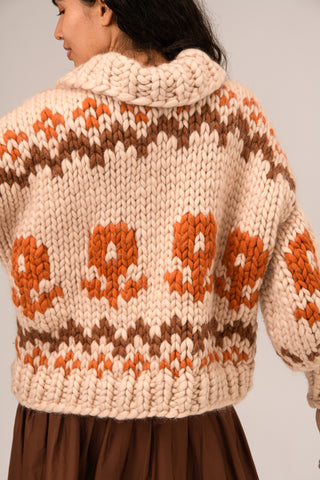 Dala Horse Chunky Knit Cardigan