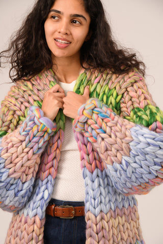 Watercolour Colossal Knit Cardigan