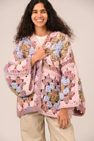 Méabh Chunky Crochet Cardigan
