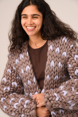 Rowan Polka Dot Colossal Knit Cardigan