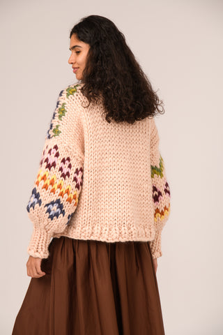 Colourful Fair Isle Chunky Knit Sweater