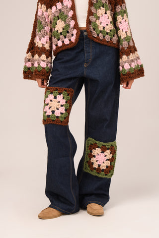 Crochet Patchwork Jeans