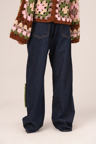Crochet Patchwork Jeans