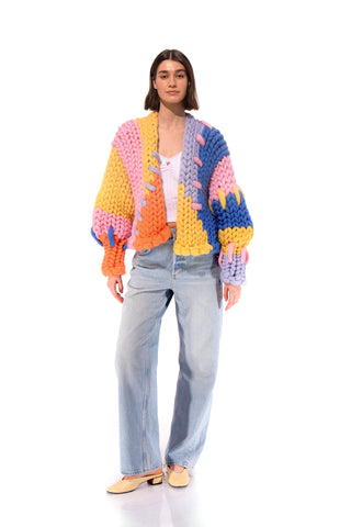Colourful Colossal Knit Cardigan