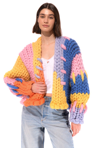 Colourful Colossal Knit Cardigan