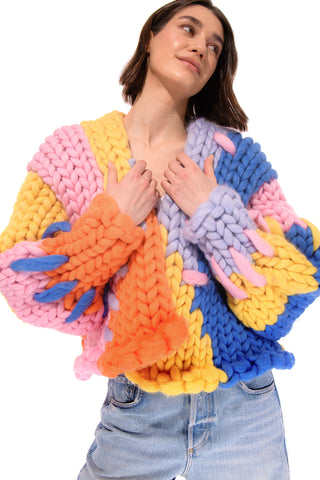Colourful Colossal Knit Cardigan