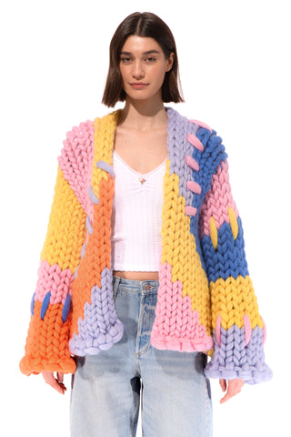 Midi Colourful Colossal Knit Cardigan