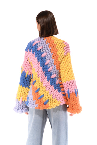 Midi Colourful Colossal Knit Cardigan