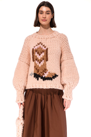 Rodeo Boot Chunky Knit Sweater