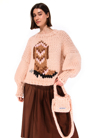 Rodeo Boot Chunky Knit Sweater