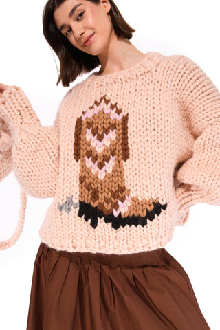 Rodeo Boot Chunky Knit Sweater