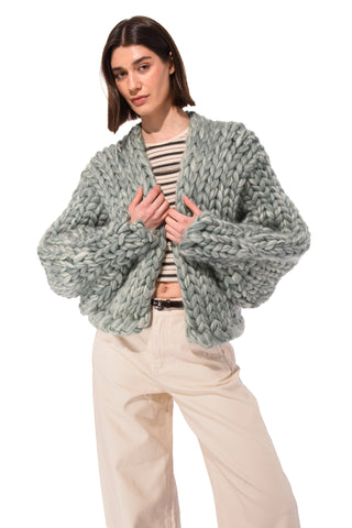 Irish Clover Colossal Knit Cardigan
