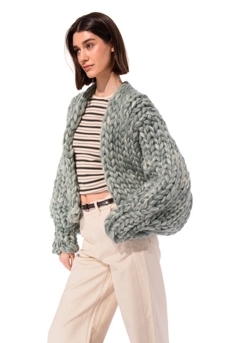 Irish Clover Colossal Knit Cardigan