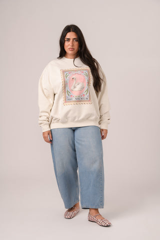 Swan Stamp Sweatshirt