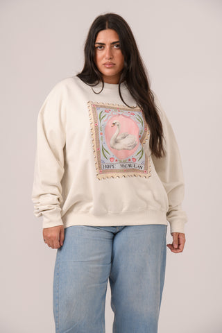 Swan Stamp Sweatshirt