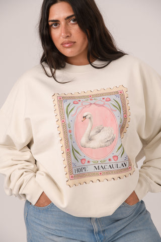 Swan Stamp Sweatshirt