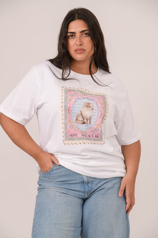 Persian Cat Stamp T-shirt