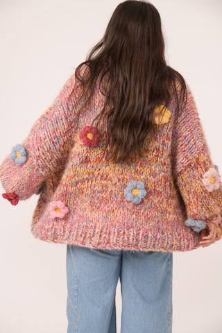Brushed Flower Garden Cardigan