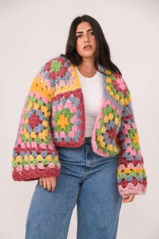 Brushed Eden Crochet Cardigan