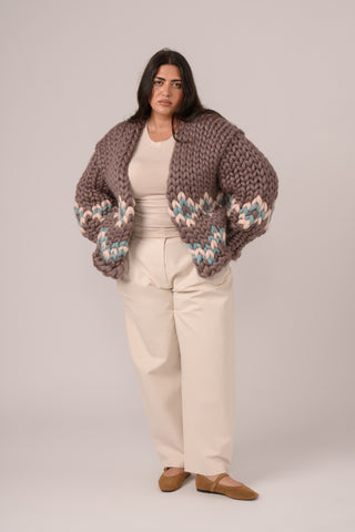 Erin Fair Isle Colossal Knit Cardigan
