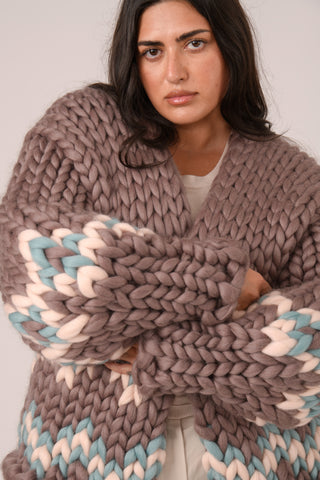 Erin Fair Isle Colossal Knit Cardigan
