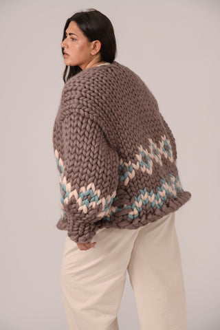 Erin Fair Isle Colossal Knit Cardigan