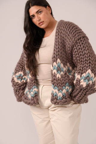 Erin Fair Isle Colossal Knit Cardigan