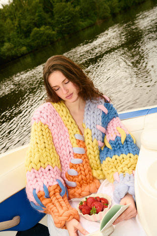 Colourful Colossal Knit Cardigan