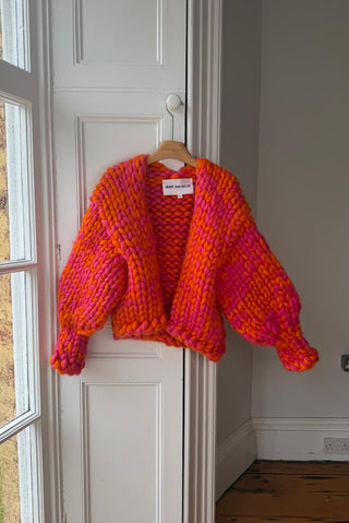 Pink & Orange Colossal Knit Cardigan S/M (Sample)