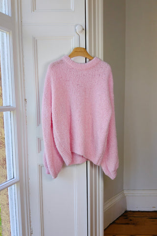 Pink Bouclé Knit Sweater M/L (Sample)