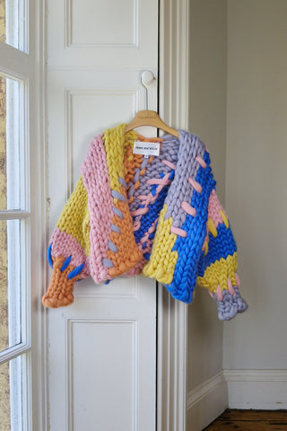 Colourful Colossal Knit Cardigan S/M (Sample)