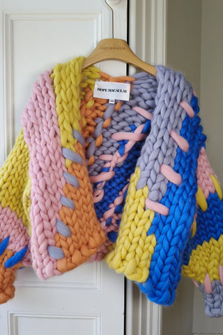 Colourful Colossal Knit Cardigan S/M (Sample)