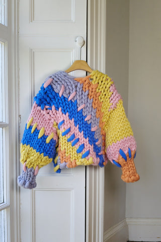 Colourful Colossal Knit Cardigan S/M (Sample)