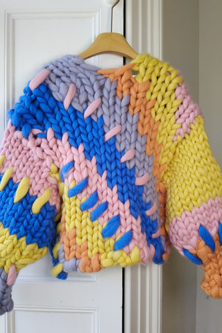 Colourful Colossal Knit Cardigan S/M (Sample)