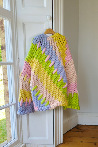 Midi Pastel Colossal Knit Cardigan XL/XXL (Sample)