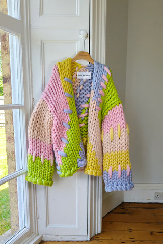 Midi Pastel Colossal Knit Cardigan XL/XXL (Sample)