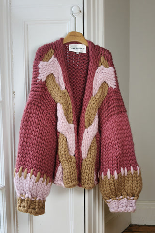 Darling Cable Chunky Knit Cardigan L/XL (Sample)