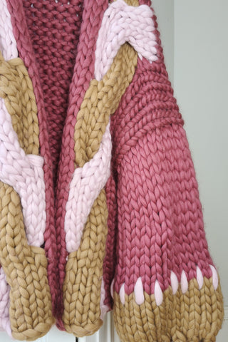 Darling Cable Chunky Knit Cardigan L/XL (Sample)
