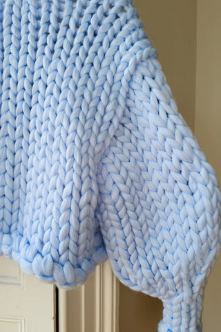 Blue Vegan Colossal Knit Cardigan M/L (Sample)