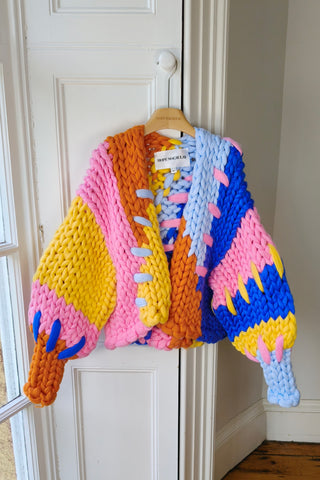 Colourful Vegan Colossal Knit Cardigan M/L (Sample)