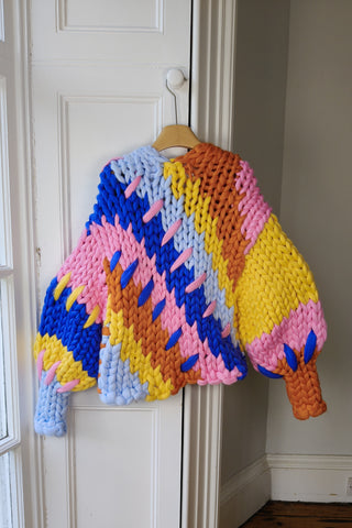 Colourful Vegan Colossal Knit Cardigan M/L (Sample)