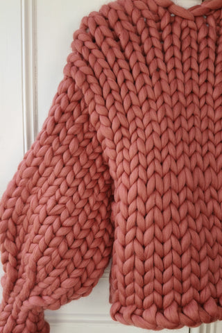 Dusty Rose Colossal Knit Cardigan S/M (Sample)